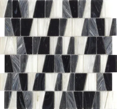 Factory Design Inspirations Interior Supply Living Room Wall Backsplash Decor Navy Blue Diamond Symphony Glass Mosaic