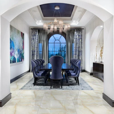 Double Glazed White Porcelain Tile Looks Like Marble 600X600mm White Ceramic Marble Stone Full Polished Glazed Porcelain Vitrified Floor Wall Tiles
