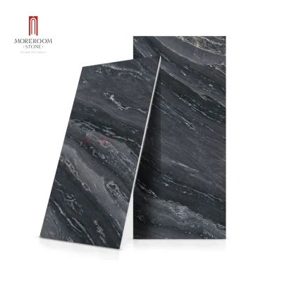 Home Decoration Polished Calacatta White Grey Veins Marble Vitrified Tile 1200X2700