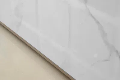 Bathroom Design Textured White Glossy Wall and Floor Ceramic Tile