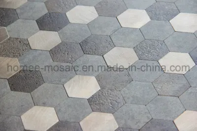 Marble Looking Hexagon PVC Self Stick Wall Tile Wallpaper for Kitchen
