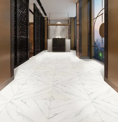 24&quot;X24&quot; Textured White Marble Flooring Ceramic Tile for Commercial