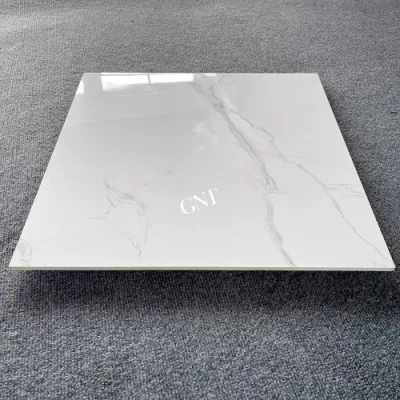 Good Quality China Foshan 60X60 Hot Sale Cheap Price Super White Polished Marble Effect Porcelain Glazed Floor Tiles