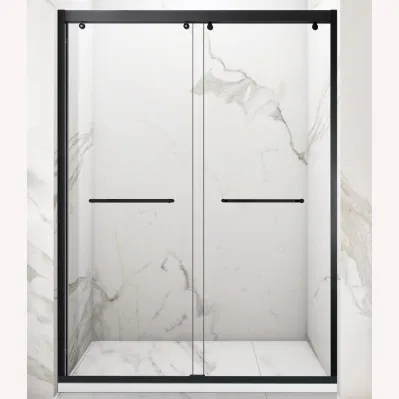 China Wholesale Decoration Bathroom Furniture Frameless Shower Enclosure Door with Stainless Steel Profile