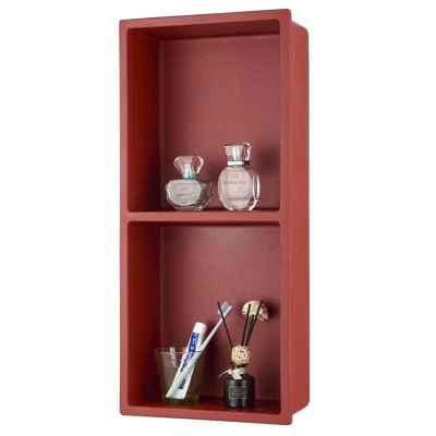 High Quality Waterproof Wall Installation Inserted Bathroom Storage Stone Shelf Niche