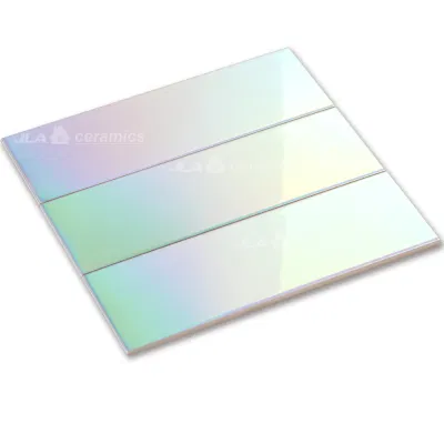 10X30cm 3D Iridescence Ceramic Subway Wall Tile for Bar/Shop/Car Showroom/Living Room Decoration