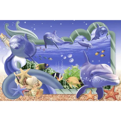 2017 New Products 3D Seaworld Wall and Floor Porcelain Tiles