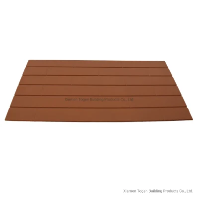 Togen Fire Resistant Hospital Facade Custom Wall Tile Cladding Natural Surface Clay Exterior Red Terracotta Panel