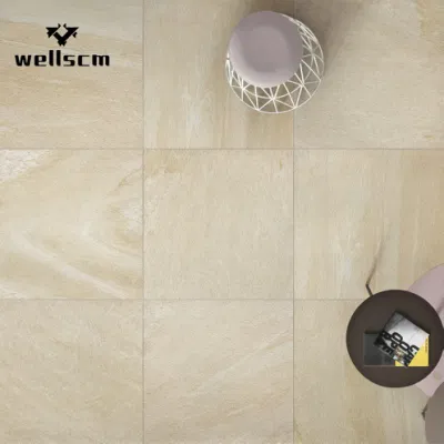 Beige Non Slip Rustic Bathroom Tile Indoor Kitchen Floor Tile for Bedroom Outdoor Wall Ceramic Tiles