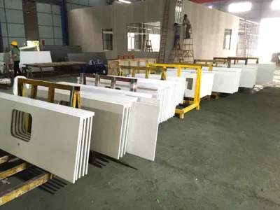 Popular Quartz Stone Building Material Engineered Stone for Bathroom/Wall/Floor Tiles