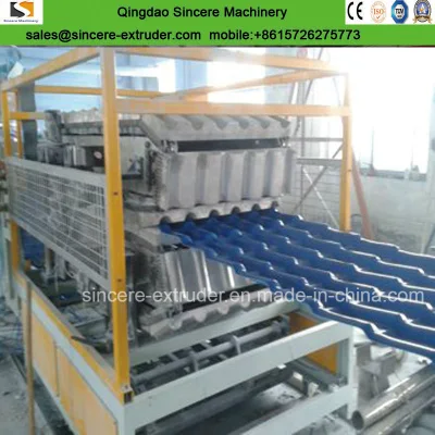 ASA PVC Glazed Roofing Tile Extruding Machinery