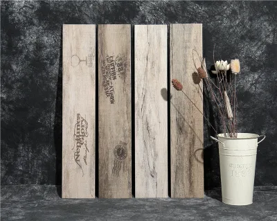 Australia Style Modern Villa Interior Decoration Ceramic Wood Tile Grey
