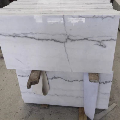 Competitive Price China Bianco Carrara Marble Tile for Floor/Wall/Kitchen/Stair Area Decoration