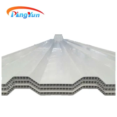 ASA Coated PVC UPVC Hollow Roof Tiles for Ceramic Plain Flat Clay Plastic Corrugated Roof Sheet for Wall Clad Fireproof Materials Colorful Twinwall Roof Tiles