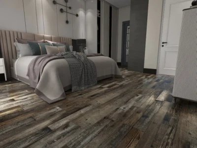 Three-Layer Lock Laminate Flooring Engineered Wood Flooring Oak HDF4 mm Veneer Click French Engineered European White Oak Parquet Flooring