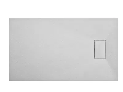 Rectangular Gray SMC Bathroom Shower Tray with Stone Surface Finish