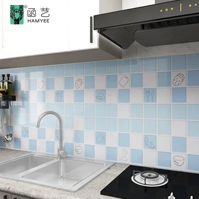 Aluminium Wallpaper Stick on Wall Paper Peel and Stick Cartoon Fruit Wallpaper