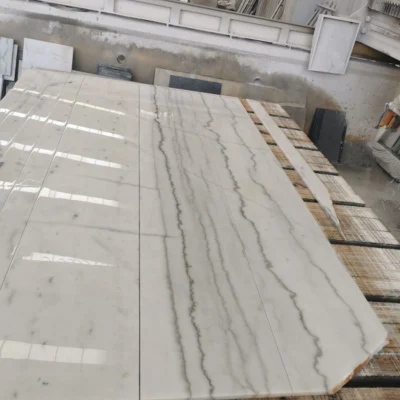 Competitive Price China Bianco Carrara Marble Tile for Floor/Wall/Kitchen/Stair Area Decoration