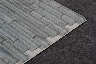 European Style Interior Wall Heat Insulation Glass Strip Mosaic Tiles