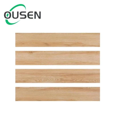 3D Glazed Full Body Rustic Floor and Wall Wood Tiles Living Room