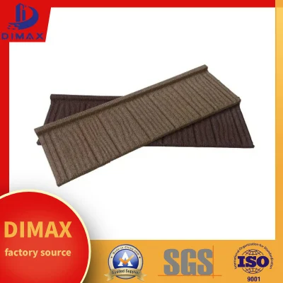 Waterproof Lightweight Woodgrain Roofing Wall Floor Colored Stone Coated Steel Roof Tile