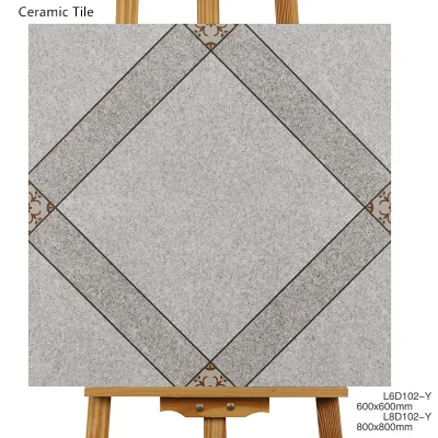600*600 3D Inkjet Flooring Ceramic Floor Tile for Commercial