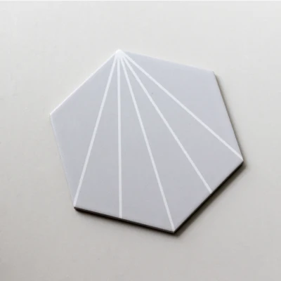 Acid-Resistant Ceramic Jla Kajaria Floor Tiles Price Kitchen Hexagon Tile