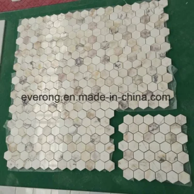 White/Black/Grey/Beige/Hexagon Stone /Marble Mosaic Tiles for Bathroom/Backsplash/Table/Patterns