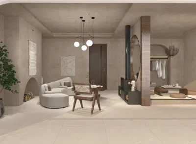 Foshan Manufactures 800X800 Warm Colour Anti-Slip Indoor House Porcelain Floor Tiles