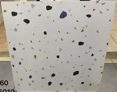 Home Decoration Building Material 600*600mm Porcelain Matte Floor Antique Terrazzo Rustic Tiles