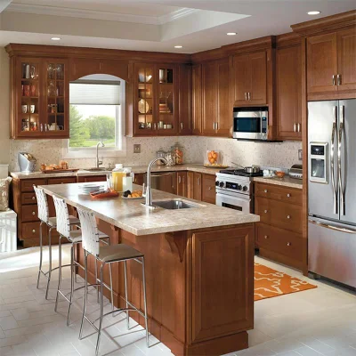 Classic Kitchen Cupboard Solid Wood Cabinets Kitchen for an Old Style Home