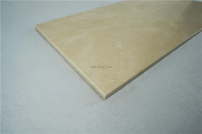 Factury Price Crema Marfil Polished Marble Porcelain Backed