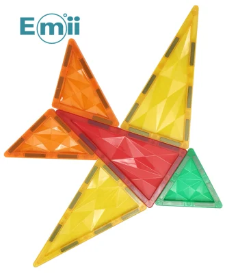 Emii Kids 100PCS Magnet Building Blocks Toys Set 3D Educational Magnetic Tiles