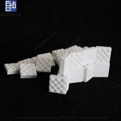 Shore Hardness (HA) 48-65 Anti-Wear Alumina Mosaic Tiles Anti-Slip Square Ceramic Tile