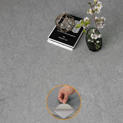 Cheap Price China Factory Self Adhesive Plastic Vinyl Waterproof Bathroom Peel Stick Wall Floor Tiles