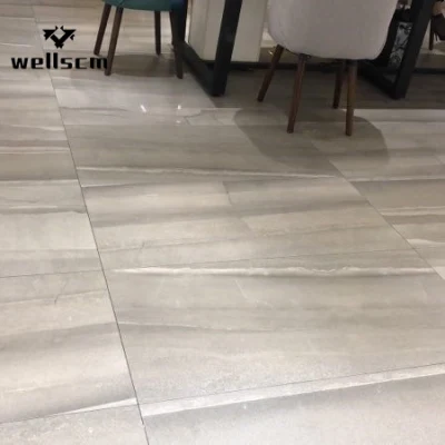 Wooden Like Grain Exterior Floor Dark Grays Porcelain Low Absorption Full Body Wood Tile for Outdoor