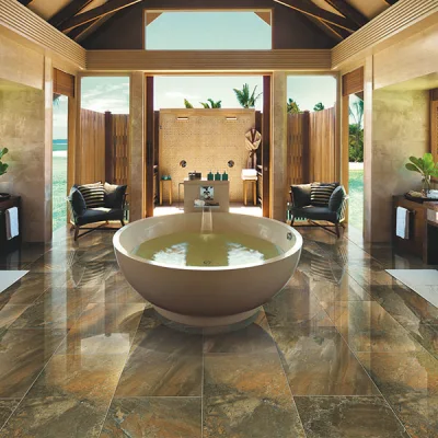 Foshan Natural Marble Look Polished Glazed Porcelain Wall Tile