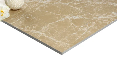 Marble Look Polished Porcelain Tile Black and White 600*600 From Foshan