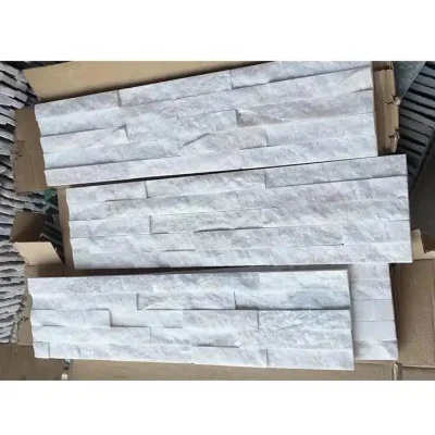 Decorative Stone Pure White Quartzite Wall Tiles