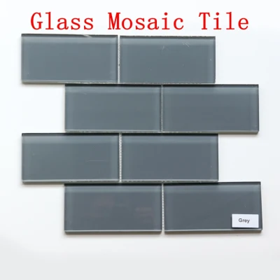 Interior Design Classical Wall Decor Strip Shape Beige Subway Bathroom Crystal Wall Tiles Mosaic