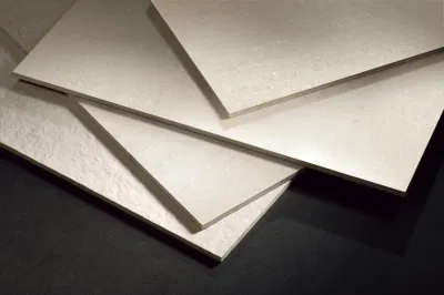 8mm Thick Full Polished Surface Porcelain Glazed Marble Tile with Carrara Grain Light Weight