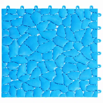 Brown Interlocking Anti Slip PVC Floor Tile for Swimming Pool