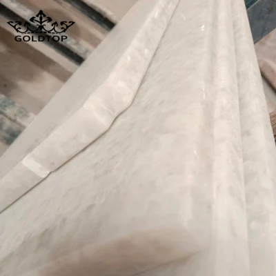 Natural 18mm Polished/Honed Absolute Crystal White Marble Tiles for Floor/Wall Slabs/Countertops/Stairs/Sills/Column/Mosaic Interiors Decoration