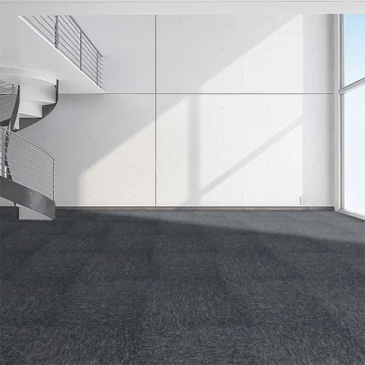 50*50cm Commercial PVC Carpet Texture Solution Dyed Nylon Office Carpet Tiles