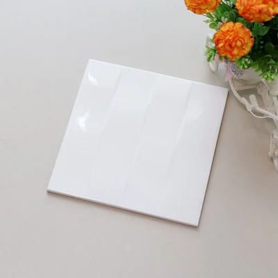 200X200mm Glossy/Matt Pure White Sitting Room Ceramic Interior Wall Tiles