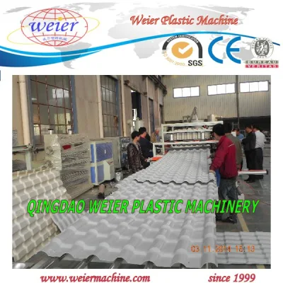 Recycled UPVC PVC Asa Glazed Roofing Sheet Machine