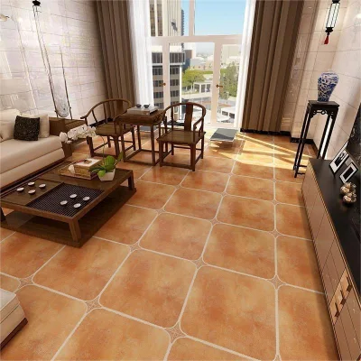 Full Body Gray &nbsp;Matt Ceramic Indoor Rustic Wood Look Tile Flooring for Living Room