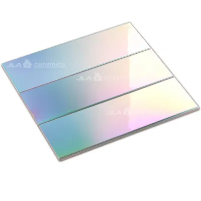 10X30cm 3D Iridescence Ceramic Subway Wall Tile for Bar/Shop/Car Showroom/Living Room Decoration