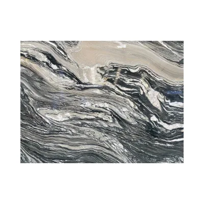 Silk Road Villa/Home/Commercial Floor Tiles Black Marble Effect Gold Tiles