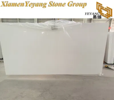 White Quartz Slabs White Tiles for Bathroom/Countertop/Vanitytop